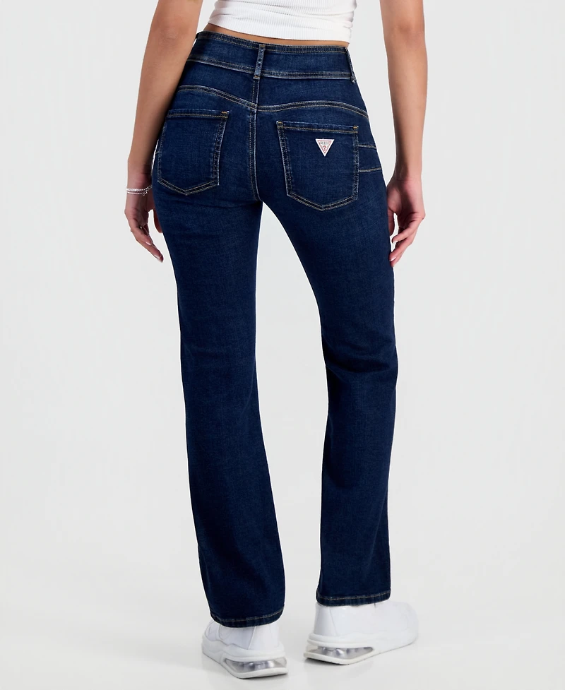 Guess Women's Shape Up Mid-Rise Straight-Leg Jeans