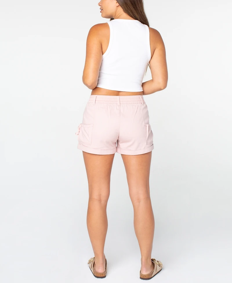 Celebrity Pink Juniors' Ribbon Bow-Pocket Shorts