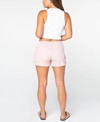 Celebrity Pink Juniors' Ribbon Bow-Pocket Shorts