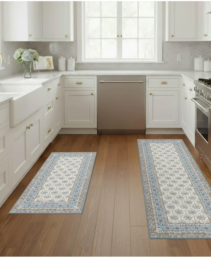 Laura Ashley Imagine Printed Chenille 2-Pc. Runner Rug Set