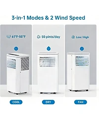 Xo 8000 Btu Portable Air Conditioners, with Cooling, Dehumidifier and Fan