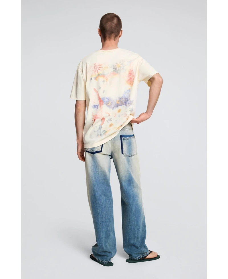 Desigual Men's Printed cotton T-shirt