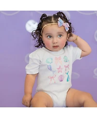 Sweet Wink Baby Girls Mermaid Sequin Bow Baby Headband