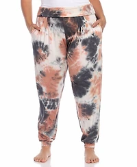 White Mark Plus Tie Dye Lounge Jogger Pants
