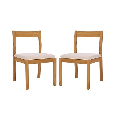 Augusta Home Mayaguana Teak Outdoor Dining Chair (Set of 2)