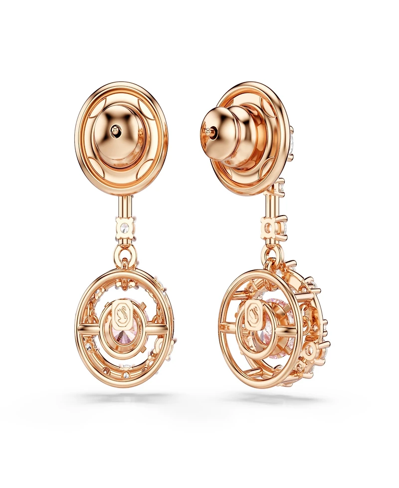 Swarovski Rose Gold-Tone Plated Star Inspired Drop Earrings