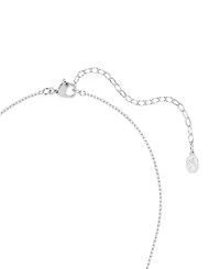 Swarovski Rhodium-Plated Brass Rings Necklace