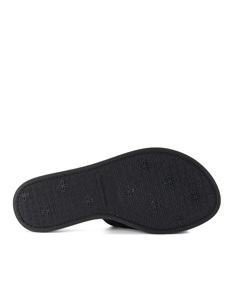 Dearfoams Women's Microfiber Terry Slide Slipper, Online Only
