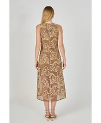 endless rose Women's Textured Sleeveless Maxi Dress