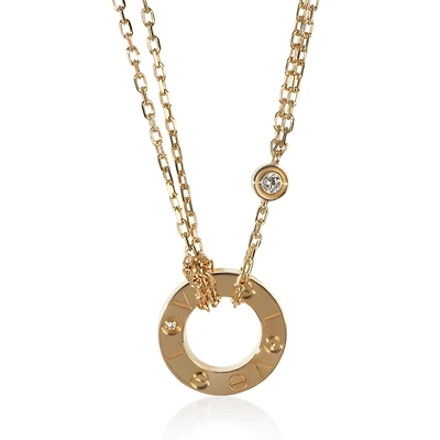 Pre-Owned Cartier Yellow Gold Diamond Love Necklace