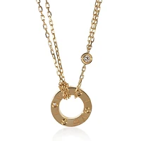 Pre-Owned Cartier Yellow Gold Diamond Love Necklace