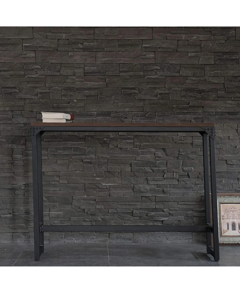 flynama Minimalist Industrial Bar Cocktail Logan Table