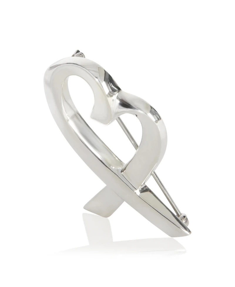 Pre-Owned Tiffany and Co Sterling Silver Paloma Picasso Loving Heart Brooch