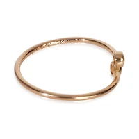 Pre-Owned Tiffany and Co Rose Gold Diamond Elsa Peretti Hoop Ring