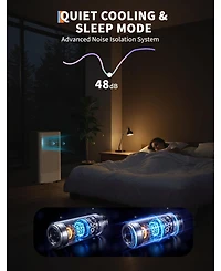 Xo 8,000 Btu Portable Ac with Remote, 24-Hour Timer, Sleep Mode and Window Kit, Doe Certified for Rooms Up to 350 Sq. Ft
