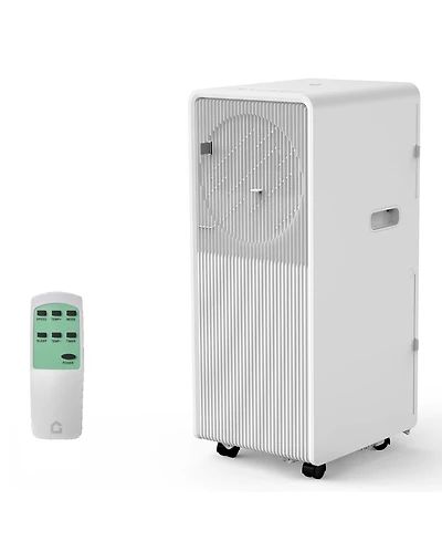 Xo 12,000 Btu Portable Drainage-Free Ac with Remote, Led Touchscreen, Timer and Window Kits for Room 190-250 Sq. Ft