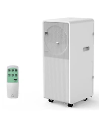 Xo 12,000 Btu Portable Drainage-Free Ac with Remote, Led Touchscreen, Timer and Window Kits for Room 190-250 Sq. Ft
