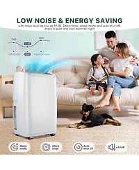 Xo 12,000 Btu Portable Ac, 3-in-1 Cooling, Fan and Dehumidifier, Auto Swing, Quiet Remote, 24-Hour Timer, Window Kit