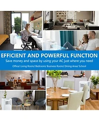 Xo 10,000 Btu Portable ACs, 3-in-1 Cooling, Fan and Dehumidifier, Quiet Led Display Unit with Remote and Sleep Mode