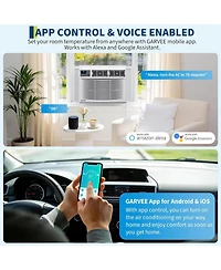 Xo 4-in-1 WiFi Smart 12000 Btu Window Air Conditioner with Heater, Remote/ App Controlfor Rooms Up to 550 Sq. Ft.