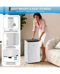 Xo 3-in-1 14,000 Btu Portable Air Conditioner with Cooling Dehumidifier and Fan, Remote Control for Rooms Up to 700 Sq. Ft.