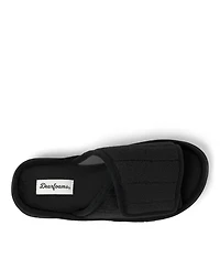 Dearfoams Women's Mickey Terry Adjustable Shower Slide House Slipper
