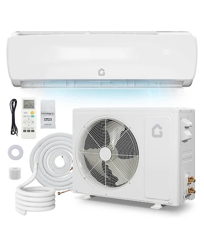 Xo 12000 Btu Mini Split Air Conditioner and Heat Cool Up to 750 Sq.Ft, 19 SEER2 115V Ductless Air Conditioner