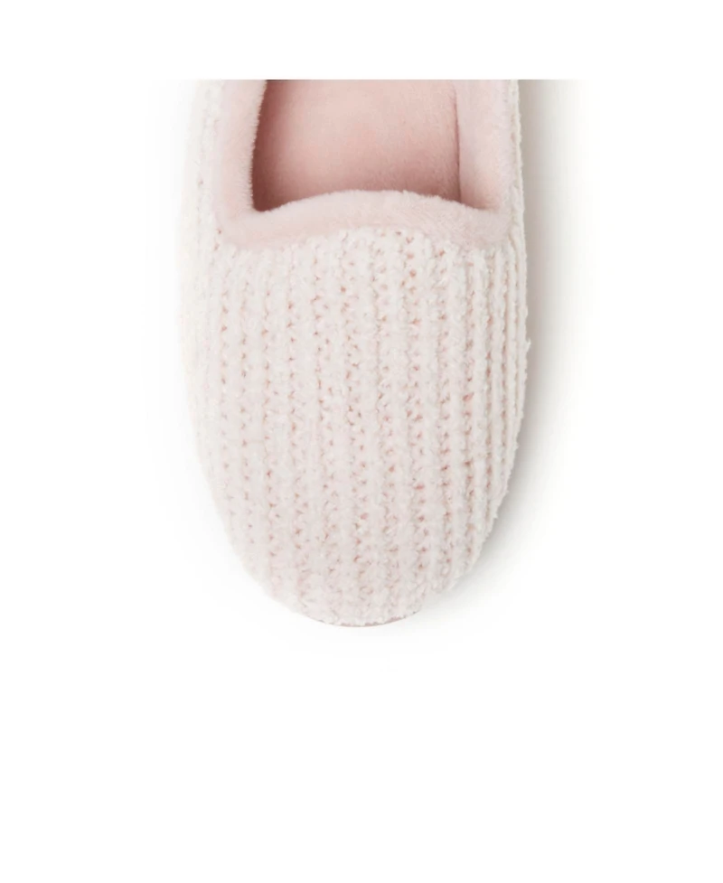 Dearfoams Women's Rachel Marled Chenille Closed Back Slippers