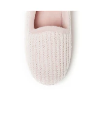 Dearfoams Women's Rachel Marled Chenille Closed Back Slippers