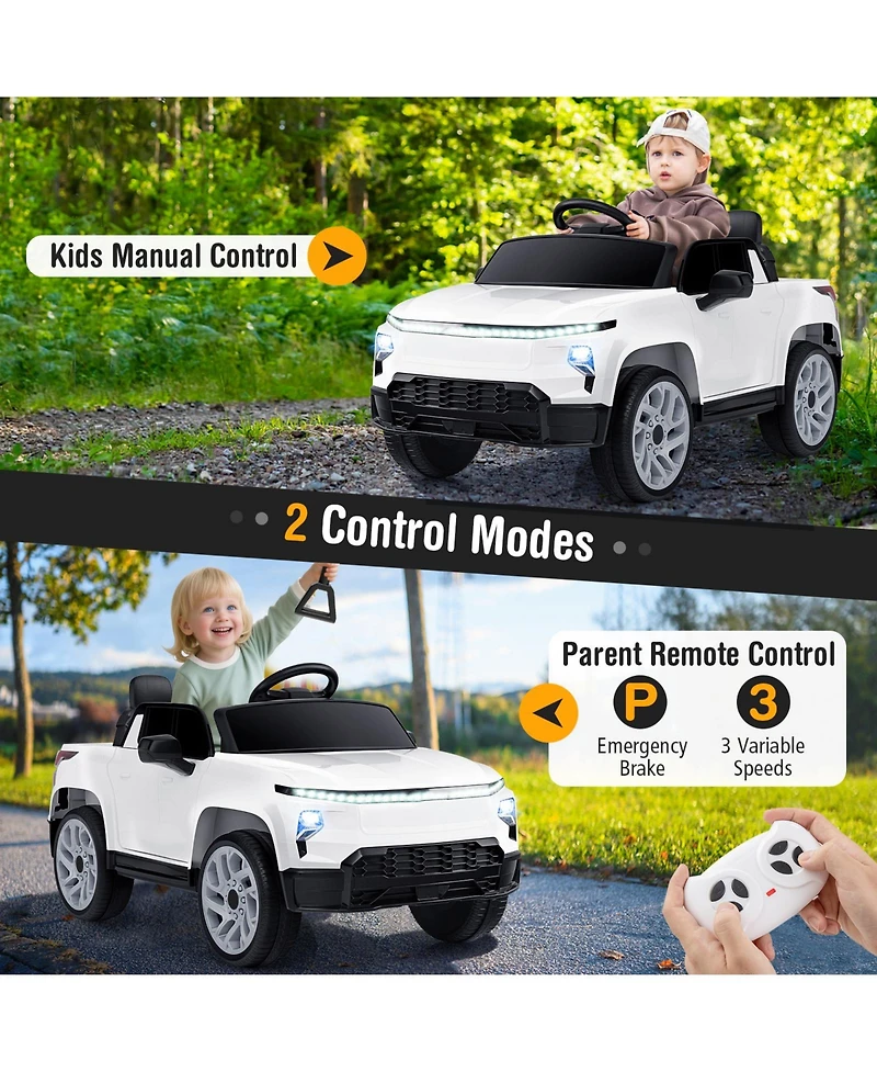 Slickblue Kids 12V Ride On Truck with Remote Control Electric Car