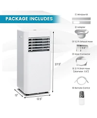 Ecooso 10000 Btu(Ashrae) Portable Air Conditioner with 4 Modes