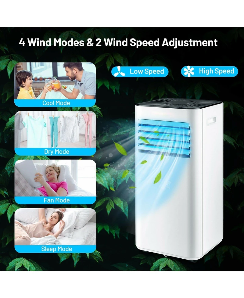 Ecooso 10000 Btu Portable Evaporative Air Cooler Dehumidifier with 24H Timer