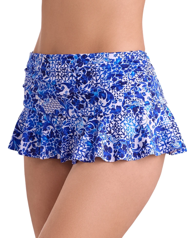 ShapeSolver Women's Halo Printed Swim Skirt