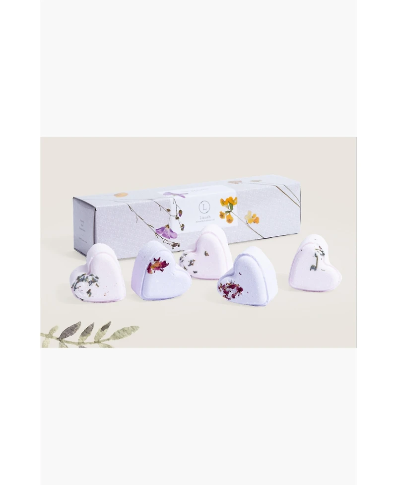 Lizush Set of 5 Heart Shaped Shower Steamers Gift Set
