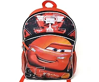 Disney Cars Lightning Mcqueen Nylon School Backpack for Kids, with a front Pocket