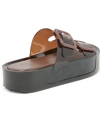 Dolce Vita Women's Julio X Jelly Double-Band Footbed Platform Sandals