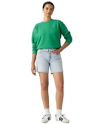 Levi's 501 Mid-Thigh High Rise Straight Fit Denim Shorts