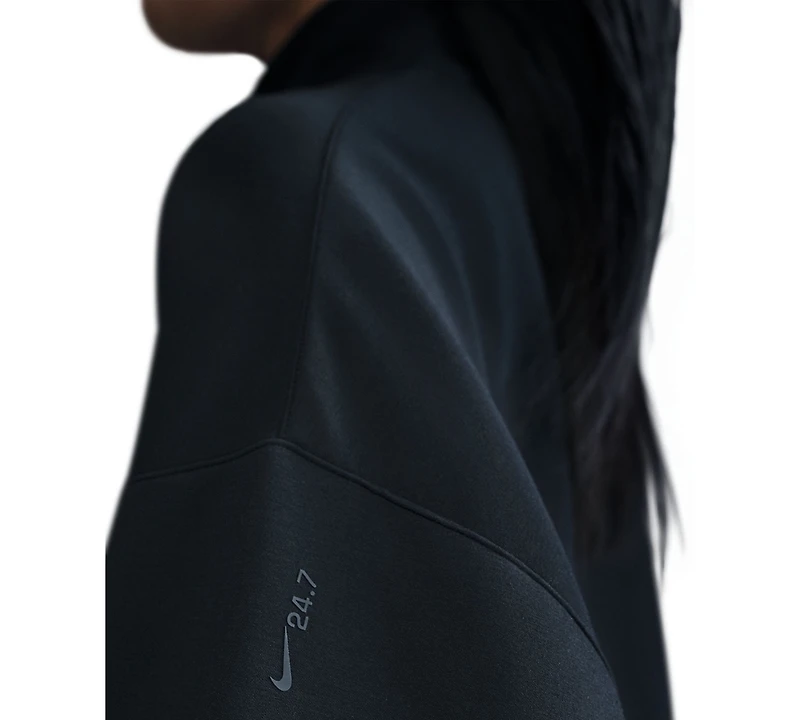 Nike Women's Impossibly Soft Dri-fit Oversized Half-Zip Top