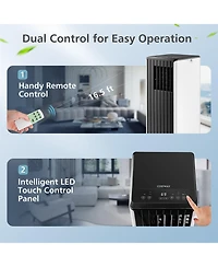 Ecooso 8000 Btu(Ashrae) Portable Air Conditioner with Cool Humidifier