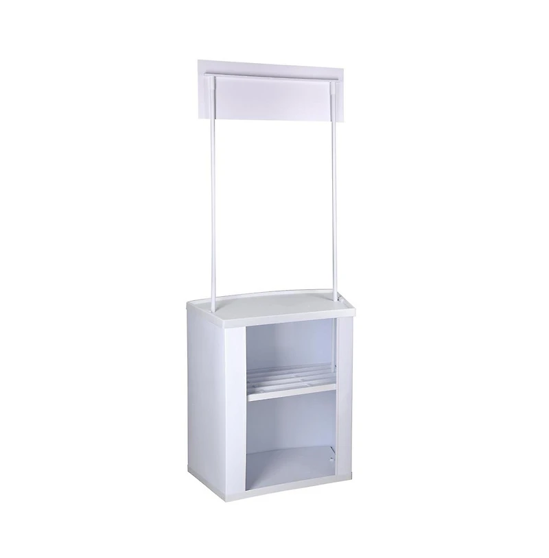 Yescom Portable Promotion Counter Table Booth Kiosk Trade Show Display Banner Stand