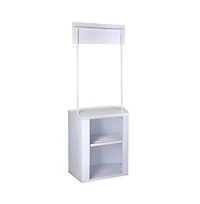 Yescom Portable Promotion Counter Table Booth Kiosk Trade Show Display Banner Stand