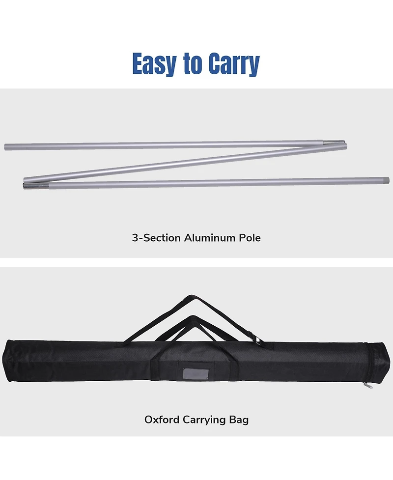 Yescom 2x Economy 33"x79" Retractable Roll Up Banner Stand Trade Show Display
