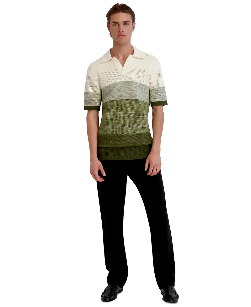 Karl Lagerfeld Paris Men's Short-Sleeve Polo Shirt