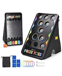 WinSpin Bean Bag Toss Game and Mini Prize Drop Board for Carnival Events School