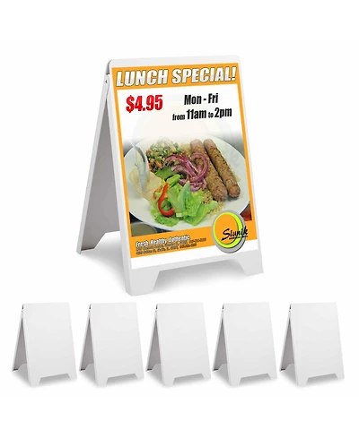 Yescom Double Side Sidewalk A-frame Folding Display Sign Sandwich Board Pavement 6 Pack