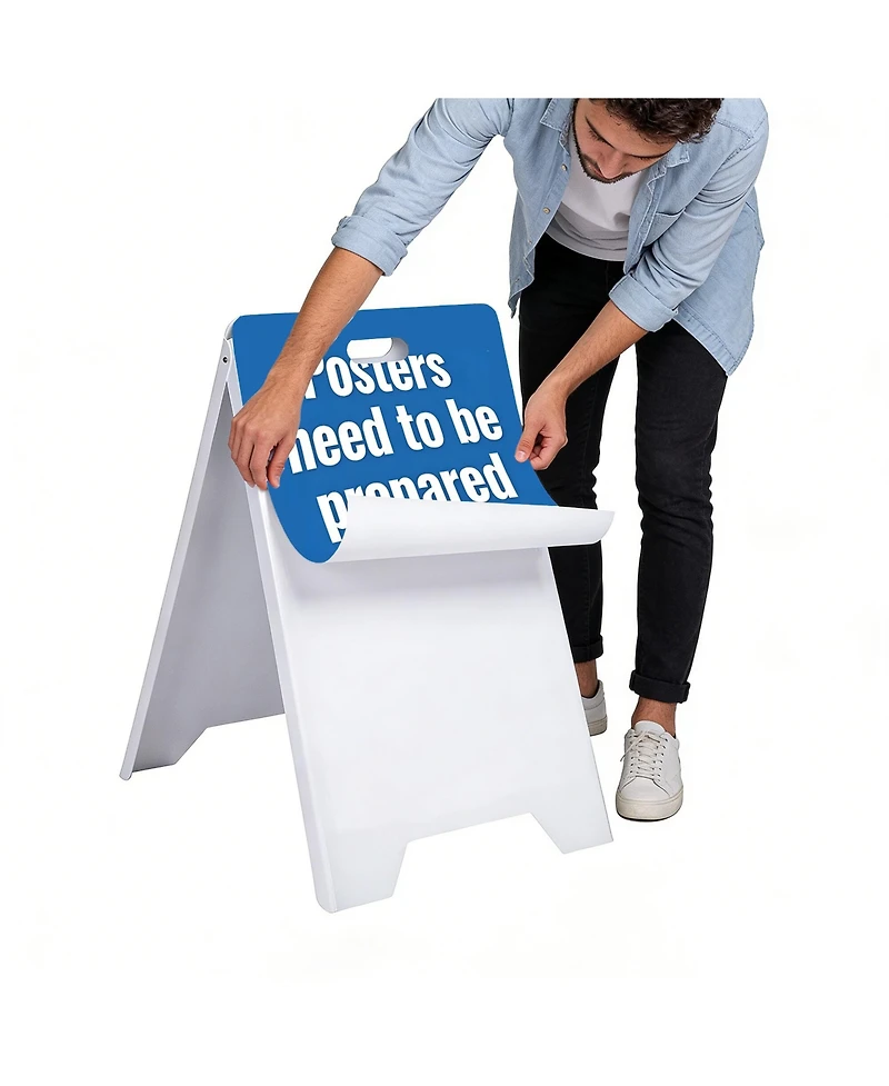 Yescom 19" x 32" A-Frame Signboard Folding Double Side Sandwich Board 6 Pack