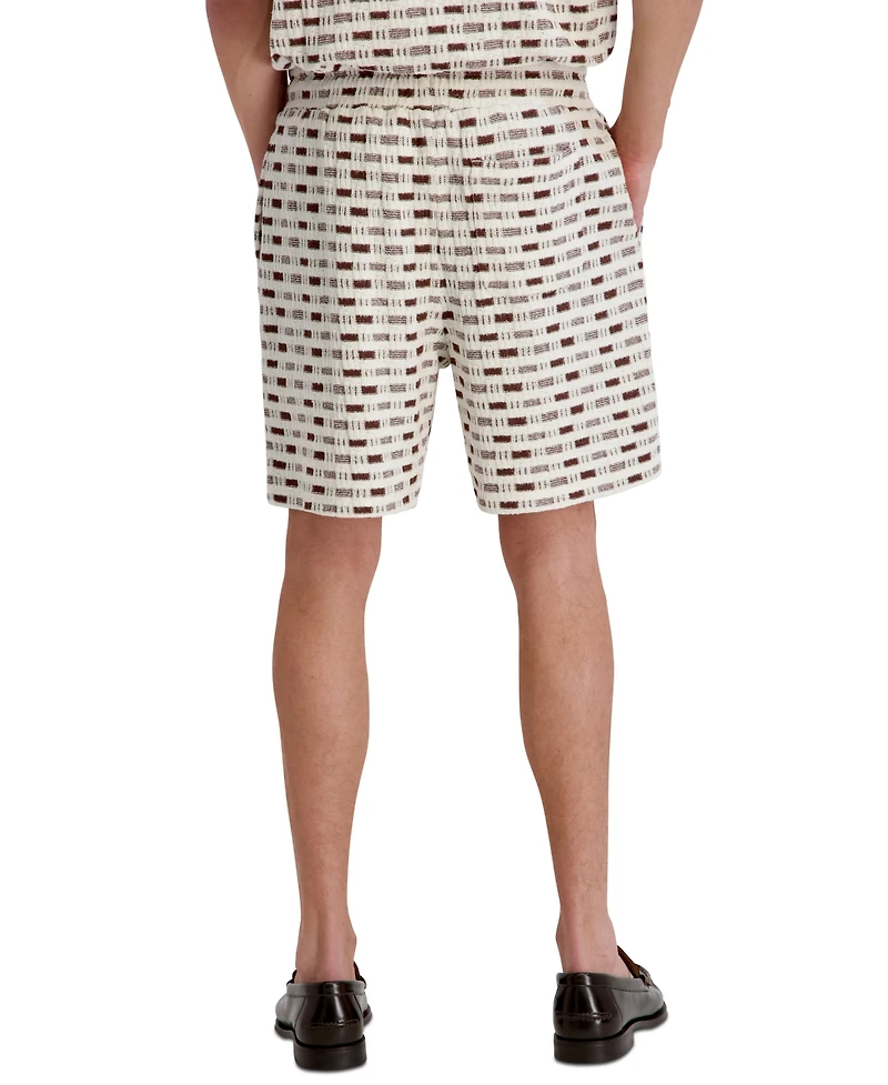Karl Lagerfeld Paris Men's Closed Weave Knitted Pull-On Shorts
