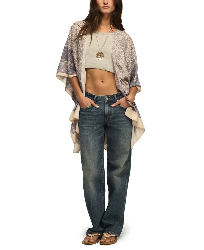 Lucky Brand Women's Printed Pull-On Kimono