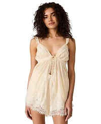 Steve Madden Women's Mazie Sleeveless Lace Trim Top