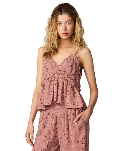 Steve Madden Women's Bryna Sleeveless V-Neck Top